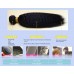 Brazilian virgin hair with lace closure,Brazilian kinky straight  with bundles,3 bundles with 4x4 lace closure 